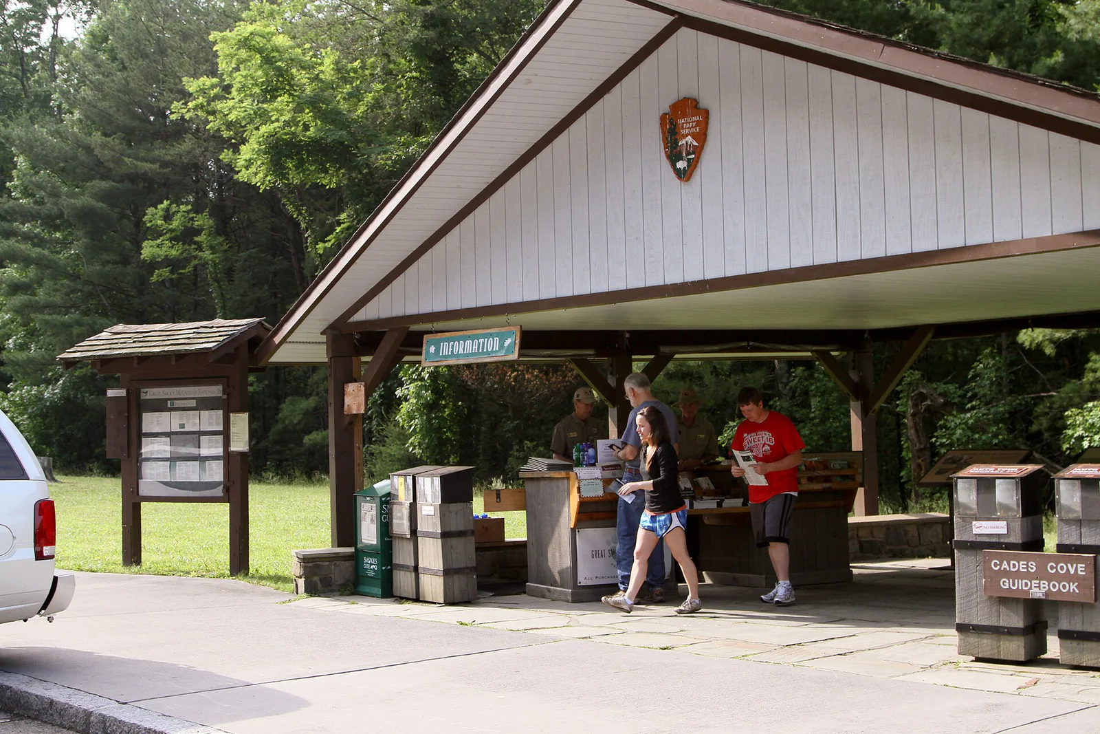 Entrance and Orientation Shelter in Cades Cove