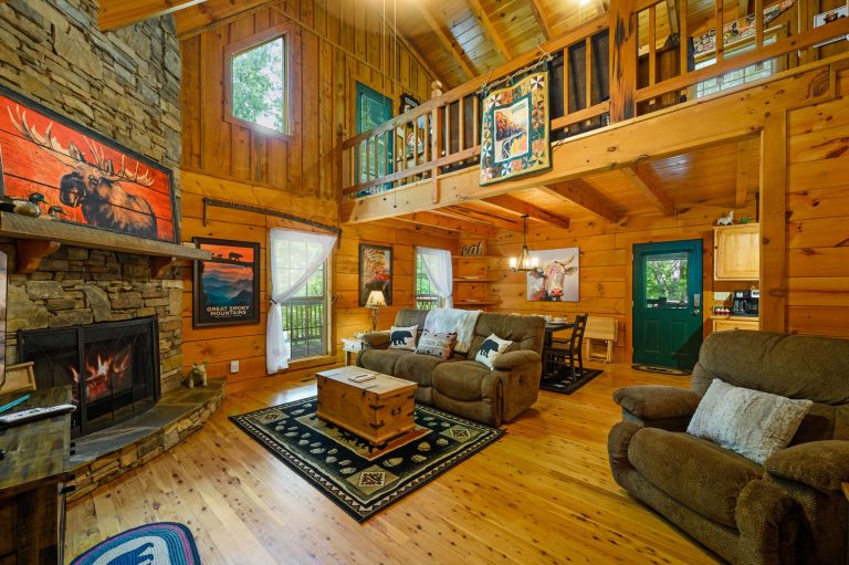 Historic log cabin in Cades Cove